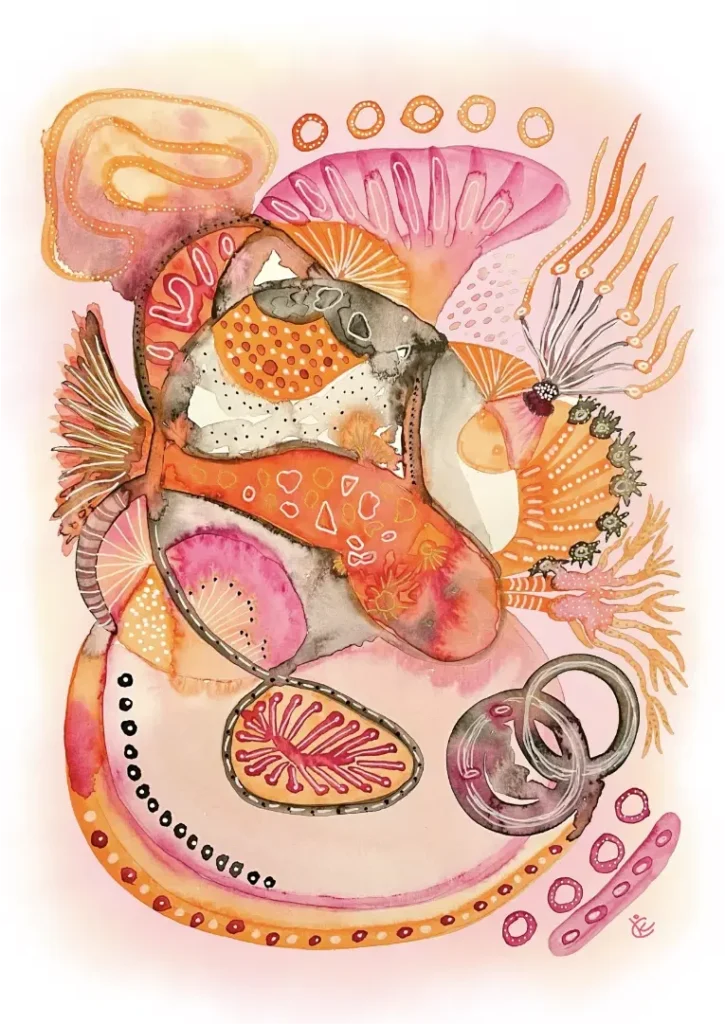 Aquarell Goldfisch