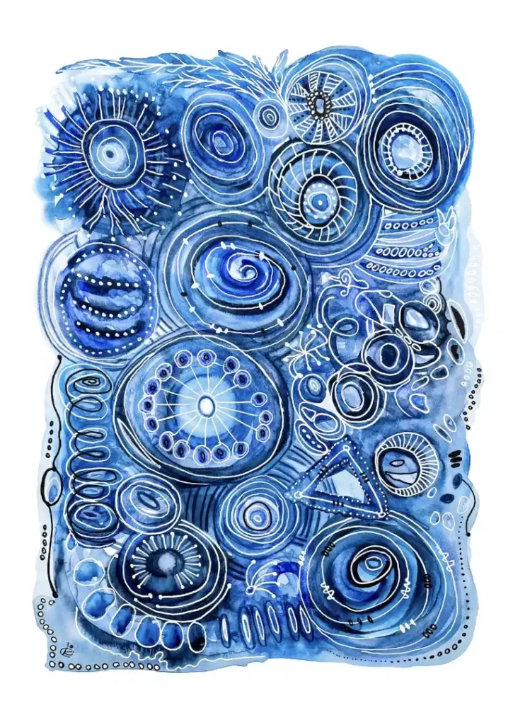 Aquarell Nachtgedanken