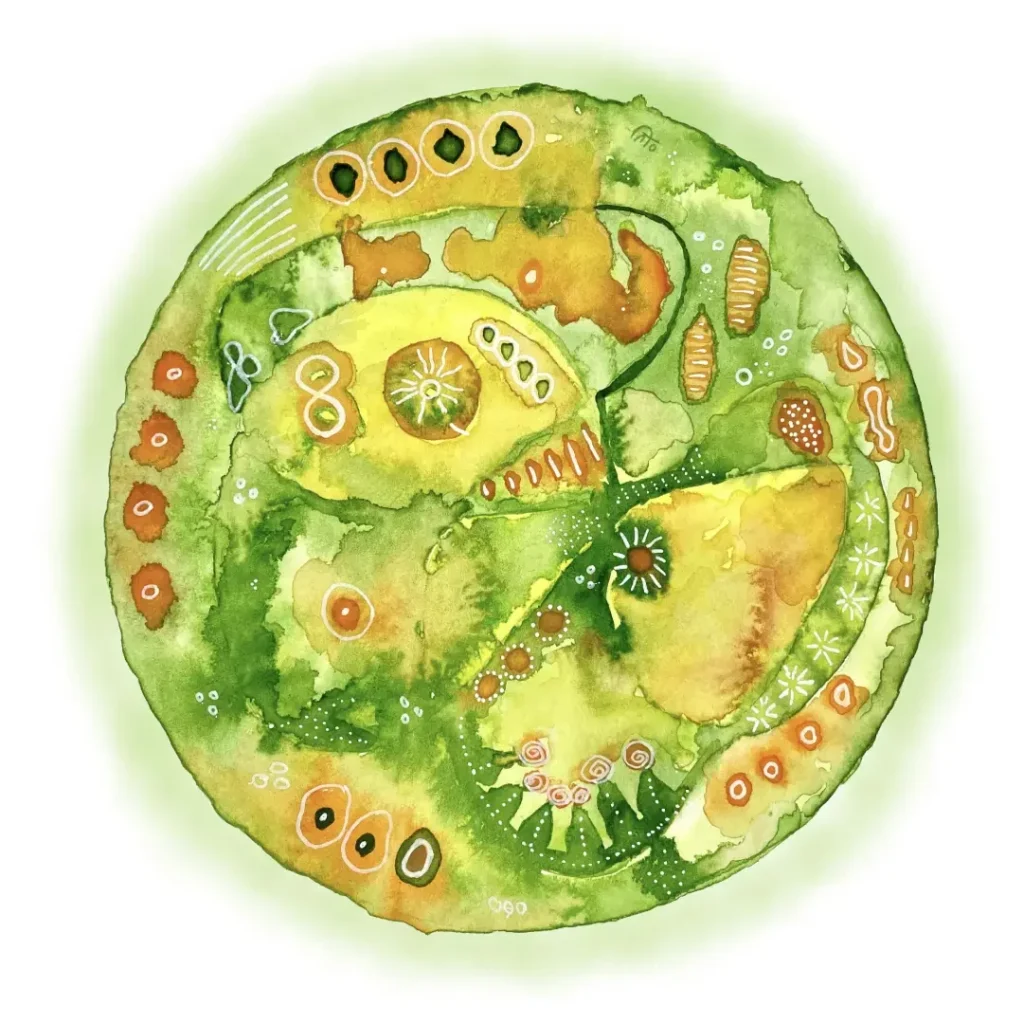 Aquarell Seelenkugel Heilung